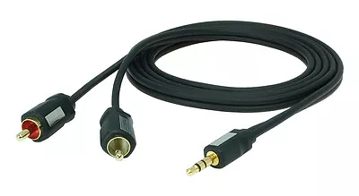 Kaufen 1,5 M PREMIUM Klinken Kabel | 3,5mm Klinke Auf 2 Cinch Stereo | Bis 10m Im Shop • 6.20€