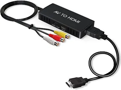 Kaufen RCA Auf HDMI, AV Zu HDMI Adapter, 1080P Composite CVBS AV Zu HDMI Video Audio  • 14.99€