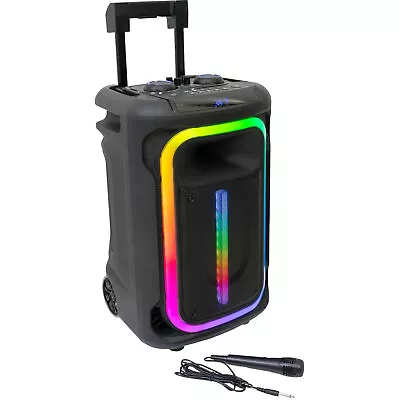Kaufen Ibiza MOBILE800 Akku Soundsystem 800W Party LED Beleuchtung Mikrofon Trolley • 160.95€