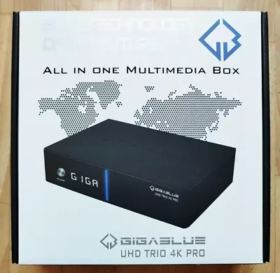 Kaufen GigaBlue UHD Trio 4K PRO - Combo Tuner, W-LAN 1200Mbps, Linux, HBB-TV, IP-TV UHD • 79€