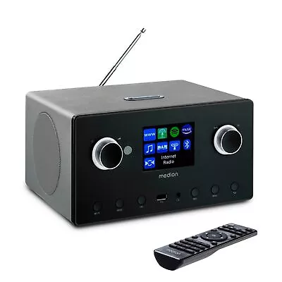 Kaufen MEDION P85444 Internetradio DAB+/UKW Bluetooth WLAN USB 15W Subwoofer RMS AUX-In • 139.99€