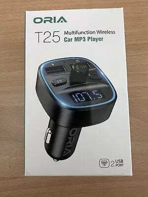 Kaufen ORIA T25 Bluetooth FM Transmitter, Auto Bluetooth 5.0 Adapter USB NEU • 5€