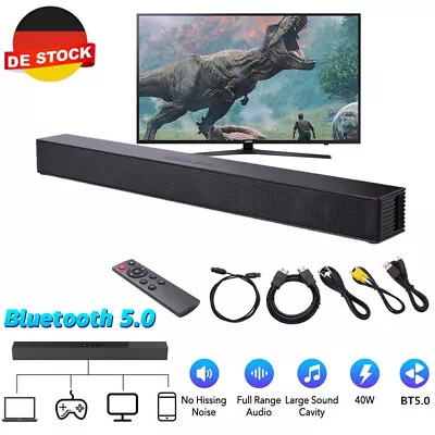 Kaufen NEU Bluetooth 5.0 Lautsprecher TV Soundbar Stereo Sound Subwoofer Lautsprecher • 49.99€