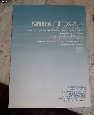 Kaufen Yamaha CDX-10 Bedienungsanleitung • 9€