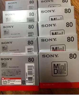 Kaufen Sony Md Rohling Minidisc 80 Minuten Bespielbar Md MDW80T 20 Disk Set Neu • 89.79€