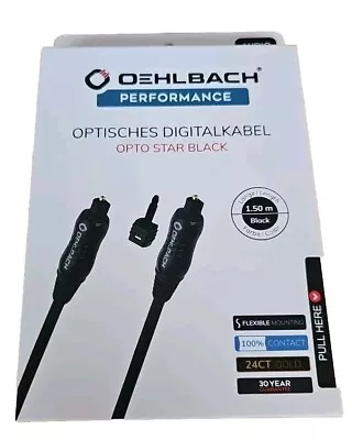 Kaufen Oehlbach Opto Star Black Optisches Digitalkabel 1,50m • 35.99€