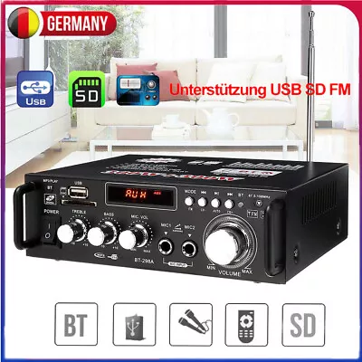 Kaufen Verstärker Audio Stereo Amplifier HIFI Digital Bluetooth FM USB Vollverstärker • 23.99€