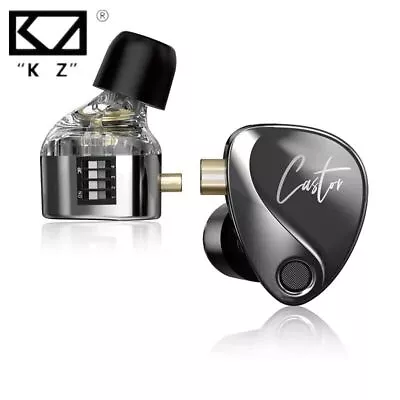 Kaufen KZ Castor HiFi Earphone 2 Dynamic High-end Tunable Balanced Armature Earphones • 15.46€