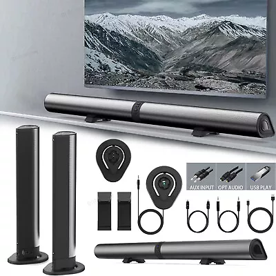 Kaufen NEU 2-in-1 Subwoofer Lautsprecher Bluetooth 5.3 Soundbar 3D Surround TV Heimkino • 49.98€