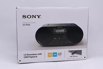 Kaufen Sony ZS-PS50B Schwarz Radiorekorder Mit CD-Spieler (UKW, USB, Tragbar, Kabellos) • 99.95€