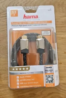 Kaufen HDMI Kabel Premium High Speed Ethernet Ultra HD 4K Vergoldet Hama 123353 1,5 M • 10€