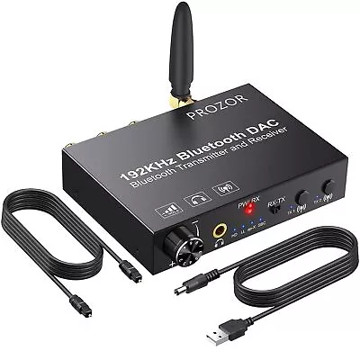 Kaufen DAC 192KHz 24bit Digital Analog Audio Konverter Mit Bluetooth Sender Empfänger • 36.99€