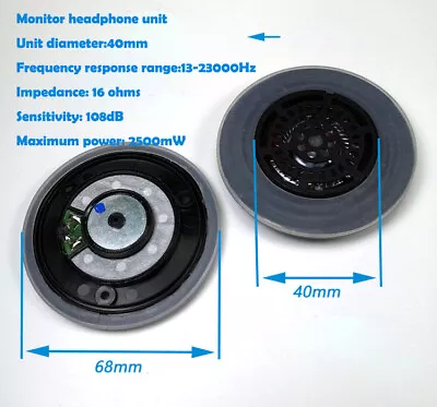 Kaufen Paar Audiophile Monitor Kopfhörer Einheit Lautsprecher FürPhilipsA1Pro16Ohm108dB • 18.24€