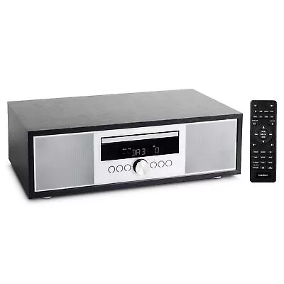 Kaufen MEDION LIFE P64145 All-in-One Audio Hifi System Silber DAB+ Radio CD Player USB • 99.99€