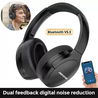 Kaufen MPOW Bluetooth5.3 Kopfhörer Over Ear Kabellos  HiFi Stereo Wireless ANC Headset • 33.99€