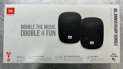 Kaufen JBL LINK Music X2  Bundle 2 Stück, Bluetooth Lautsprecher - Schwarz NEU • 110€