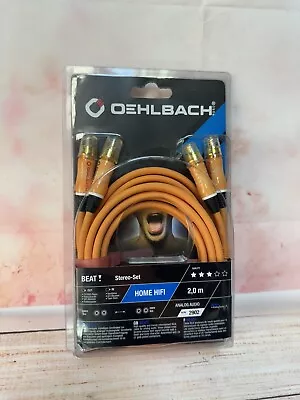 Kaufen Oehlbach Beat - Stereo Audiokabel - Cinch-Kabel Set - 2m - Orange • 29.99€