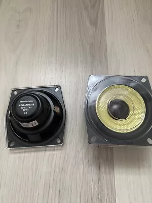 Kaufen 2 Stück Monacor SPH-30X/8 Hi-Fi-Breitbänder 20 W 8 Ω Gelbe Kevlar-Membran Neu • 60€