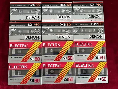 Kaufen Denon DX 1 60 Electra SSI 60  Audio Tape Cassettes 12 Pieces/ 12 Stück NEW !!!!! • 70€