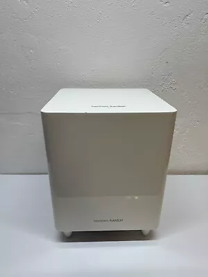 Kaufen Harman/Kardon HKTS200SUB Aktiv  Subwoofer In Weiß Gebraucht Inklusive Kabel • 169€