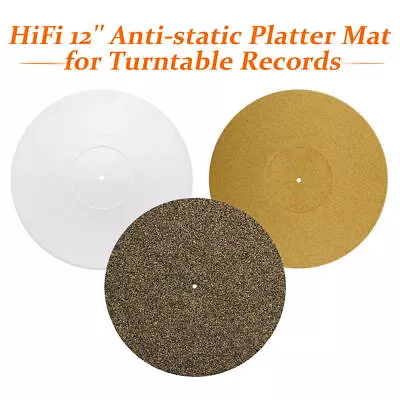 Kaufen Acryl / Gummi 12  Plattenspieler Plattenteller Matte Slip Mat Antistatisches Pad • 22.14€