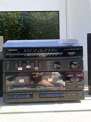 Kaufen Grundig 3 Band Stereo Compact Center CC200 Double Cassette System • 50€