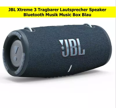 Kaufen JBL Xtreme 3 Tragbarer Lautsprecher Speaker Bluetooth Musik Music Box Blau • 179€