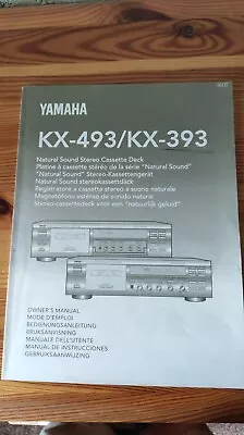 Kaufen Yamaha KX-493/KX-393 Cassette Deck Bedienungsanleitung *Original* Owner's Manual • 9€