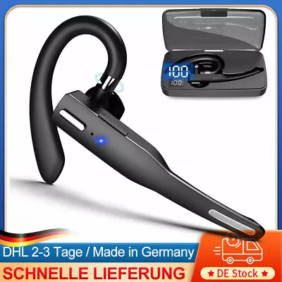 Kaufen 5.3Bluetooth Ohrhörer Kabellos Einohr Kopfhörer Mit-Mikrofon Stereo Auto Headset • 5.50€