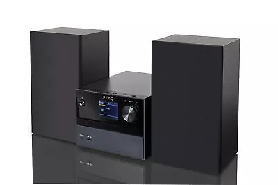 Kaufen PEAQ Kompakt-Stereoanlage PMS 320 Micro HiFi System AUX USB CD BT Schwarz NEUOVP • 94€