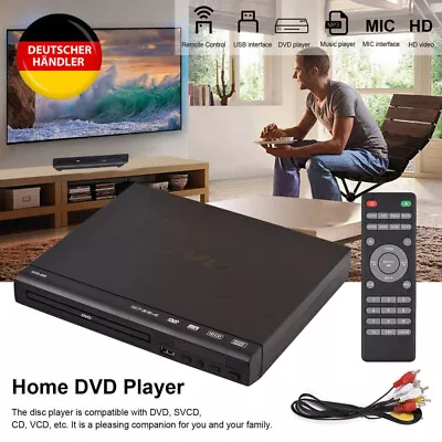 Kaufen Profi Full HD DVD Player Automatisch CD Spieler USB MP3 Mit Fernbedienung DE • 25.98€