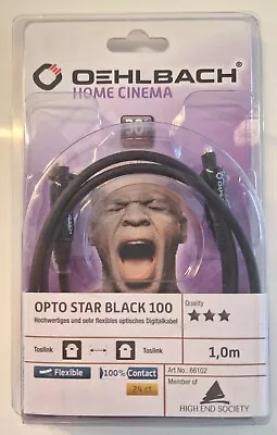 Kaufen Optisches Digitalkabel Oehlbach 66102 Opto Star Black 100 Toslink Auf Toslink 1m • 27€