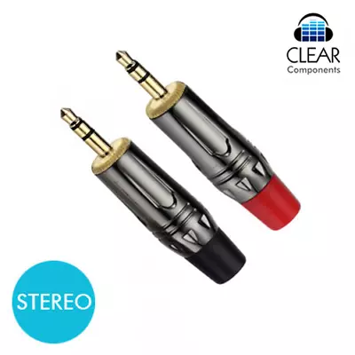 Kaufen 2x MINI KLINKENSTECKER 3,5mm STEREO SCHWARZ LÖTEN ALU PLUG  JACK HIFI-STUDIO-PA • 7.33€