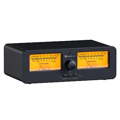 Kaufen Fosi LC30 Verstärker-Lautsprecher-Umschalter 2-in-2-Out Dual Analog VU Meter Box • 169.99€