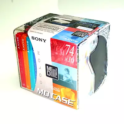 Kaufen 10er-Pack Sony Color MiniDisc MD 74 - OVP • 70€