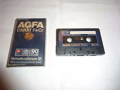 Kaufen VINTAGE AUDIO TAPE / AGFA CARAT FeCr 90+6 Von 1979 • 5.99€