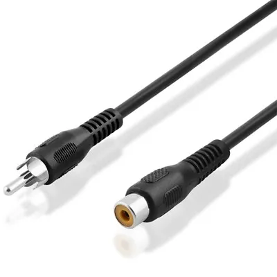 Kaufen 2,5m Koax Koaxial Audio Kabel Verlängerung Cinch RCA Kupplung Buchse Auf Stecker • 4.99€
