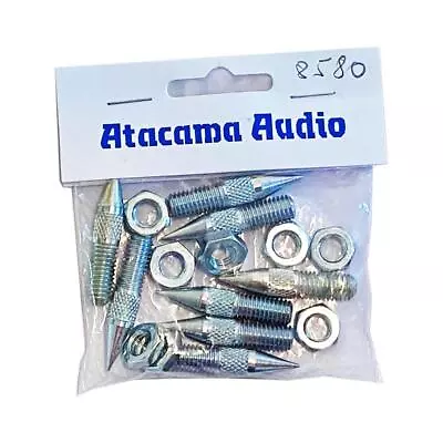 Kaufen ATACAMA M8 Spikes Mit Kontermuttern 8er Set F. Lautsprecherständer In Silber • 21.99€