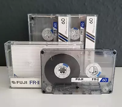 Kaufen ⭐️3x FUJI FR-II 60 Typ 2 Kassetten Audiokassetten Tape / Unbeschriftet / Geprüft • 9.90€