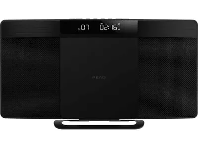 Kaufen PEAQ PMS 220 SLIM Micro Hifi System Mit DAB+/FM Tuner (Schwarz) Stereoanlage • 72.80€