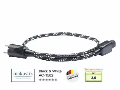 Kaufen Inakustik Black & White AC-1502 Netzkabel - 1,50 M • 85€