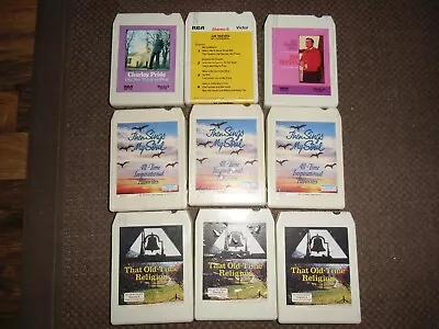 Kaufen 9 Stück 8 Track Cartridges / Tapes 70s 8 Spur Cassetten Kirchenmusik Gospel • 5€