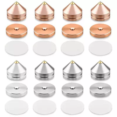 Kaufen 4pcs 23mm HIFI Lautsprecher Isolation Spike Kegel Standfuß + Base Pads Set~ • 10.77€