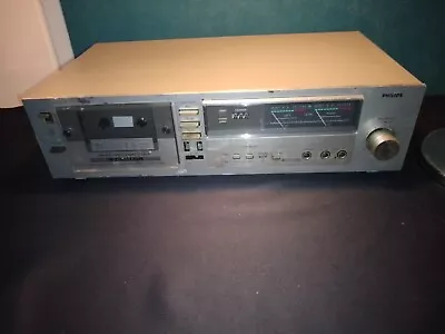 Kaufen 1 Philips F 6112 Stereo Cassette Deck Tapedeck Ungeprüft An Bastler • 20€