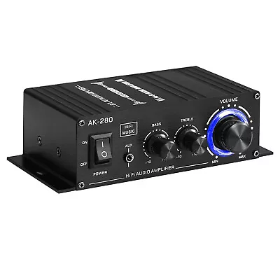 Kaufen 2.0 Kanal AK280 Mini HIFI Stereo Audio Power Digital Verstärker Lautsprecher • 23.75€