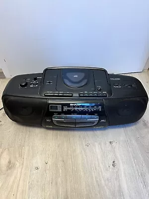 Kaufen Sharp Wq-Cd60 Kassettenrecorder - Ghettoblaster- Tragbar - 90er - Teildefekt • 15€