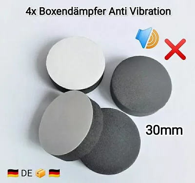 Kaufen 4x Hifi Gerätefüße Schwarz Boxenfüße BASS Dämpfer Rutschfest Selbstklebend 30mm • 6.98€