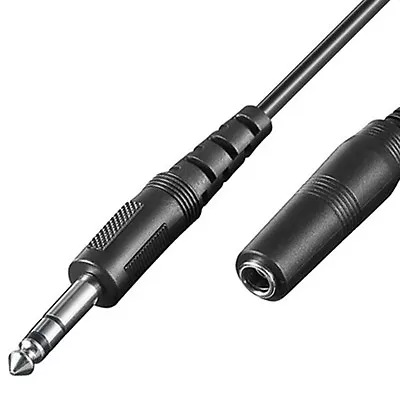 Kaufen Kopfhörer Klinken Verlängerung, 6.3mm Klinke, Geschirmt, Stecker Buchse, 5 Meter • 6.95€