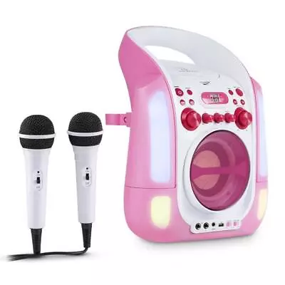 Kaufen Karaoke Musik Kompakt Anlage System Cd Spieler Mp3 Player Led Usb Boxen Mikrofon • 78.99€