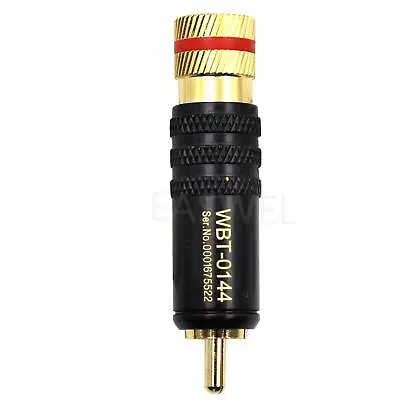Kaufen Wbt-0144 Vergoldet RCA Plug Lock Löten Audio/Video Stecker Connect • 4.20€